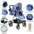 Costway Folding Aluminum Baby Stroller Baby Jogger with Diaper Bag