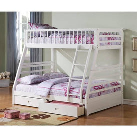 ACME Jason Bunk Bed (Twin/Full) in White