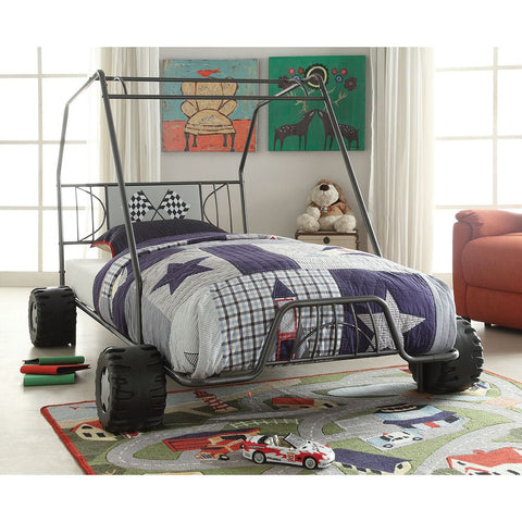 Image of ACME Xander Twin Bed in Metal