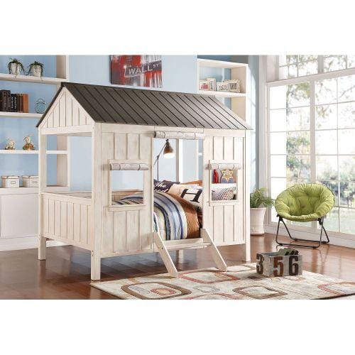ACME Spring Cottage Full Bed in Weathered White