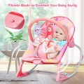 Costway Comfortable Baby Rocking Chair with Removable Toy Bar