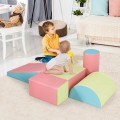 Costway 5-Piece Set Climb Activity Play Safe Foam Blocks