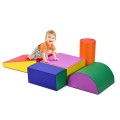 Costway 5-Piece Set Climb Activity Play Safe Foam Blocks