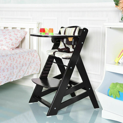 Image of Costway Adjustable  Baby High Chair with Removable Tray