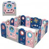 Costway Foldable Kids Safety Play Center with Lockable Gate