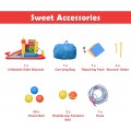 Costway Inflatable Water Slide Jumper Bounce House with Ocean Ball