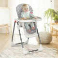 Costway Folding Baby High Dining Chair with 6-Level Height Adjustment