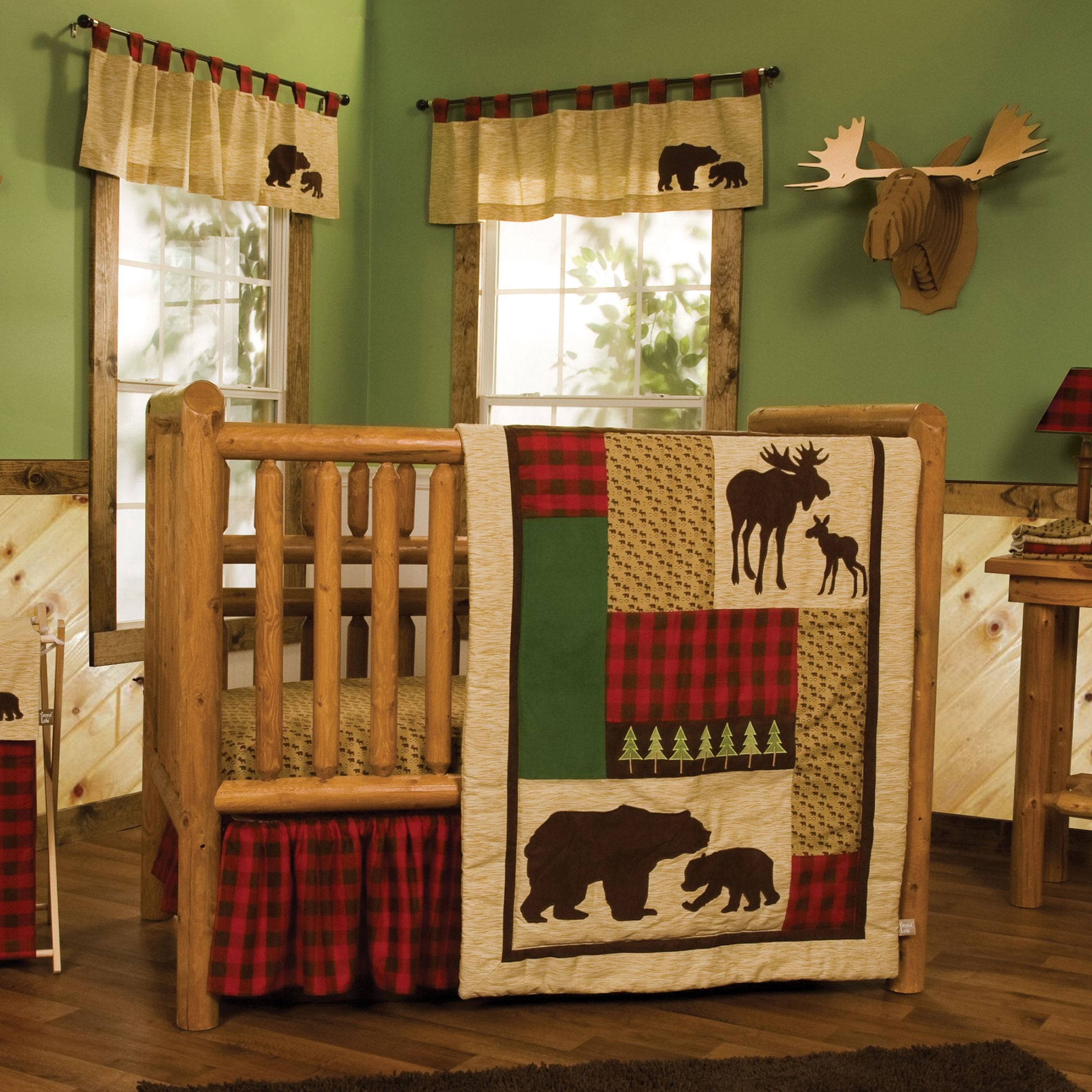 Northwoods 3 Piece Crib Bedding Set