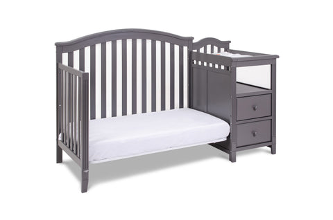Image of AFG Baby Furniture Athena Kali 4-in-1 Crib and Changer in Gray