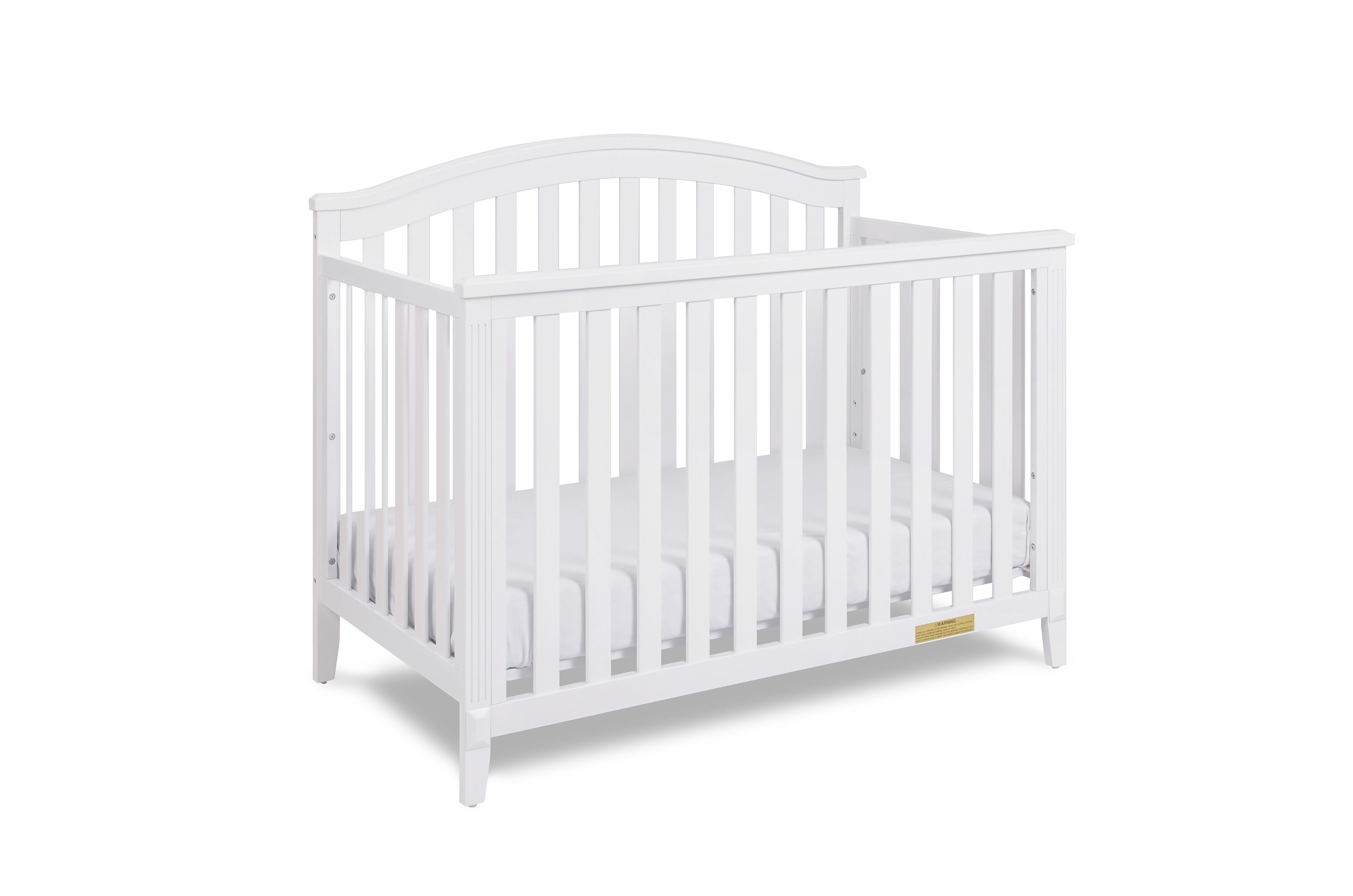 AFG Baby Kali II 4-in-1 Convertible Crib with Amber 2-Drawer Changer in White