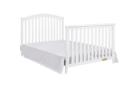 AFG Baby Kali II 4-in-1 Convertible Crib with Leila 2-Drawer Changer in White