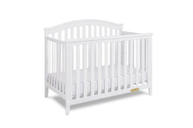 AFG Baby Kali II 4-in-1 Convertible Crib with Amber 2-Drawer Changer in White
