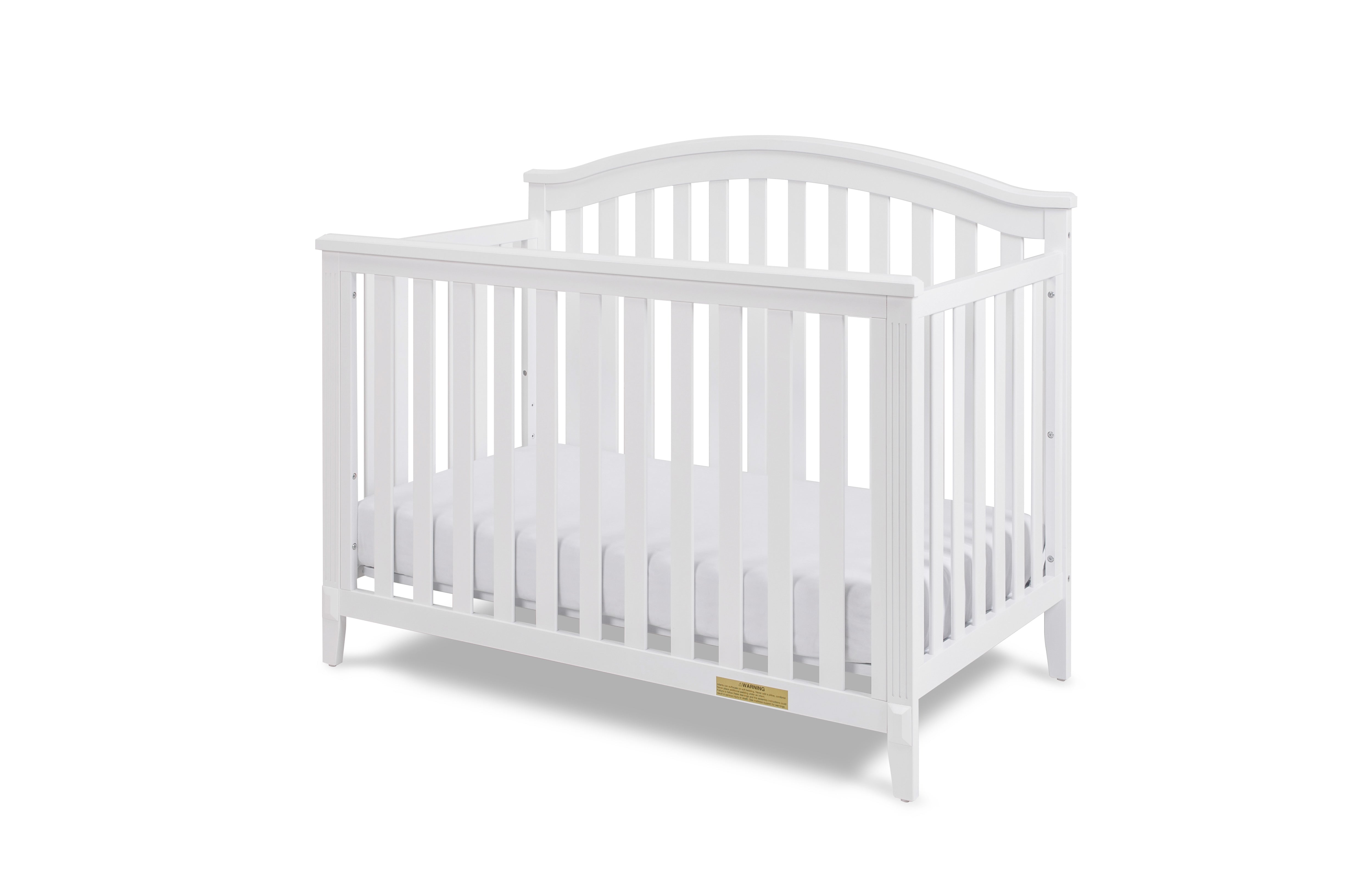 AFG Baby Kali II 4-in-1 Convertible Crib with Amber 2-Drawer Changer in White
