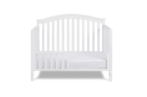 Image of AFG Baby Kali II 4-in-1 Convertible Crib with Amber 2-Drawer Changer in White