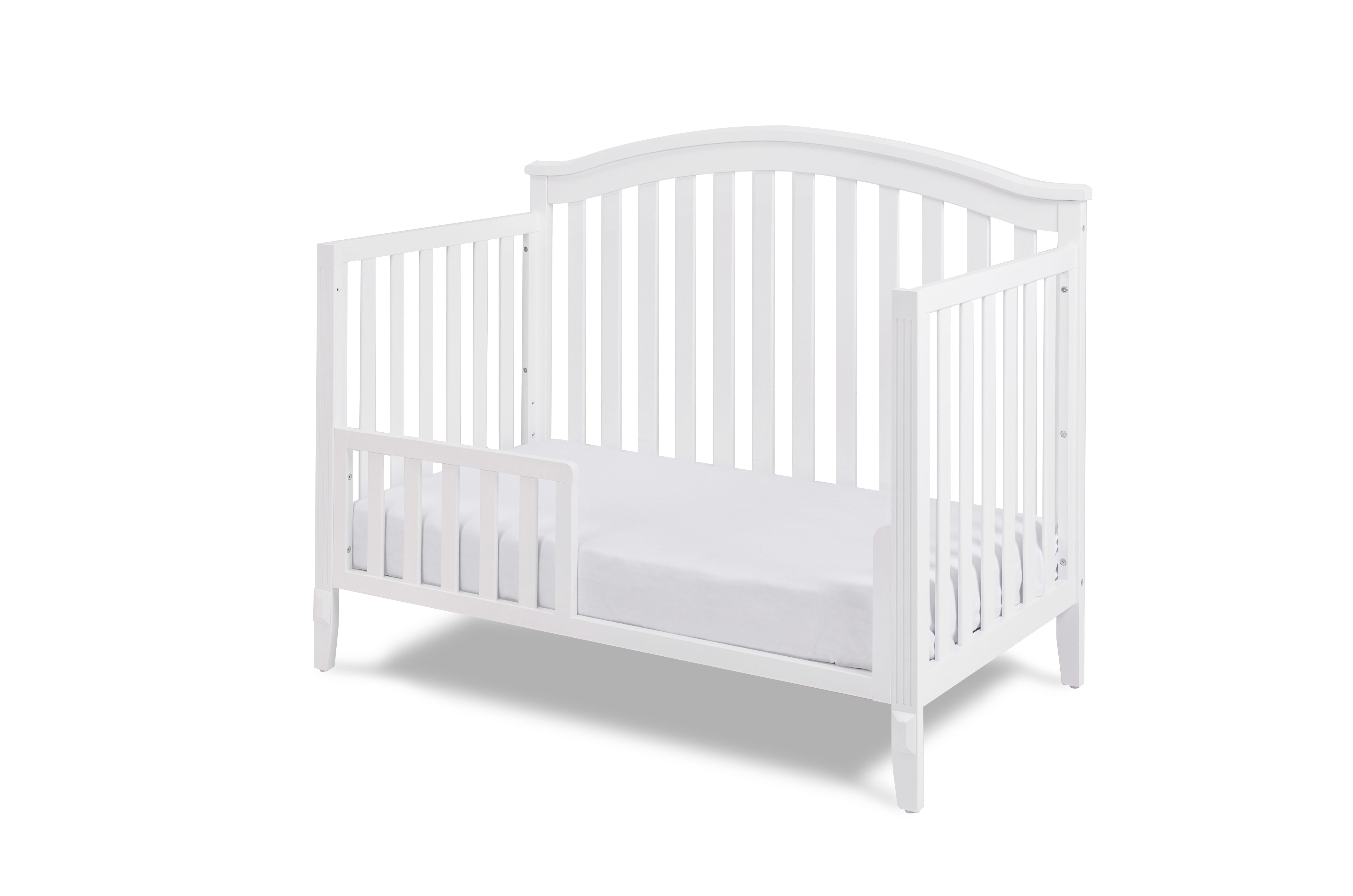 AFG Baby Kali II 4-in-1 Convertible Crib with Amber 2-Drawer Changer in White