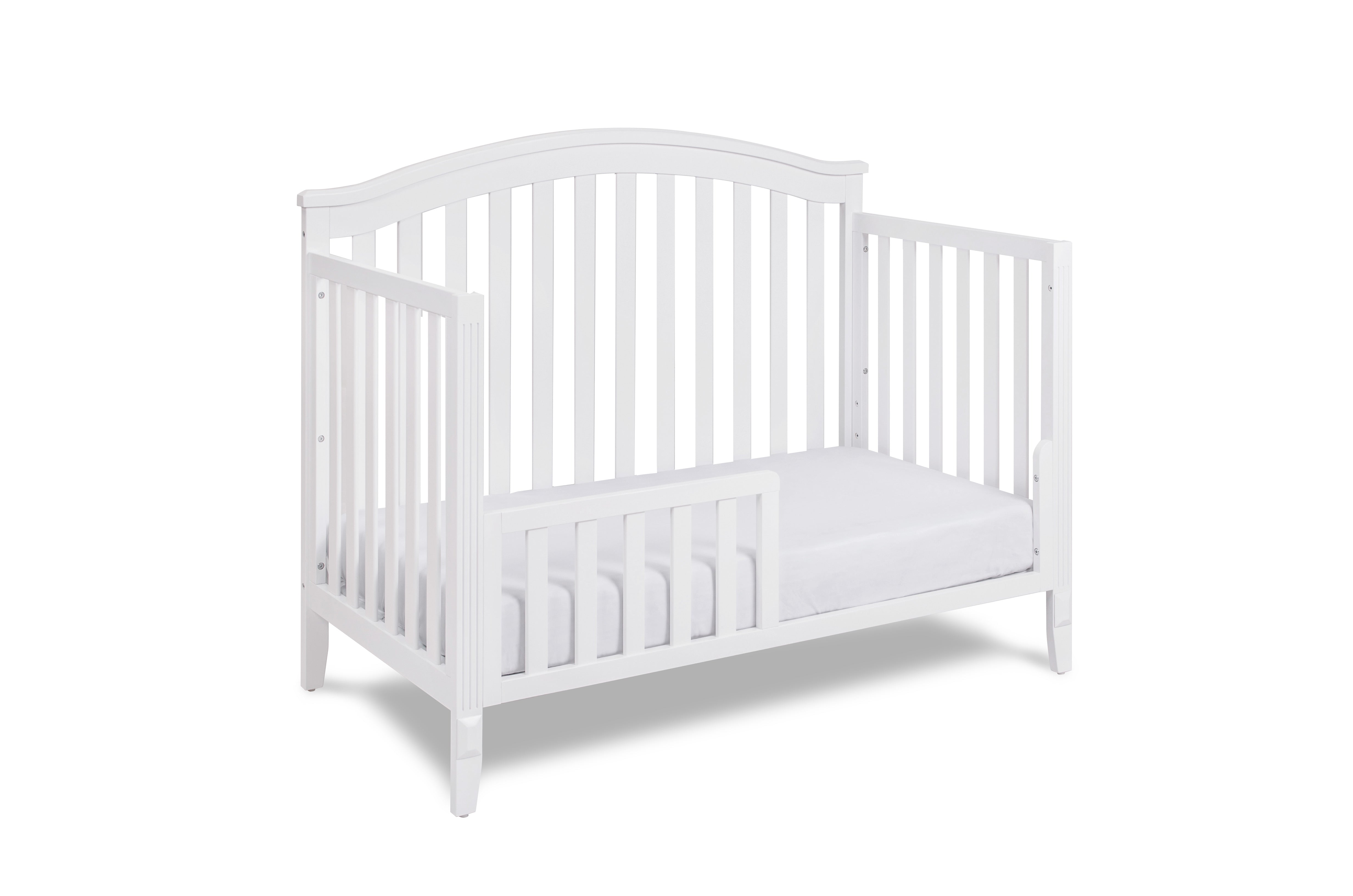 AFG Baby Kali II 4-in-1 Convertible Crib with Leila 2-Drawer Changer in White