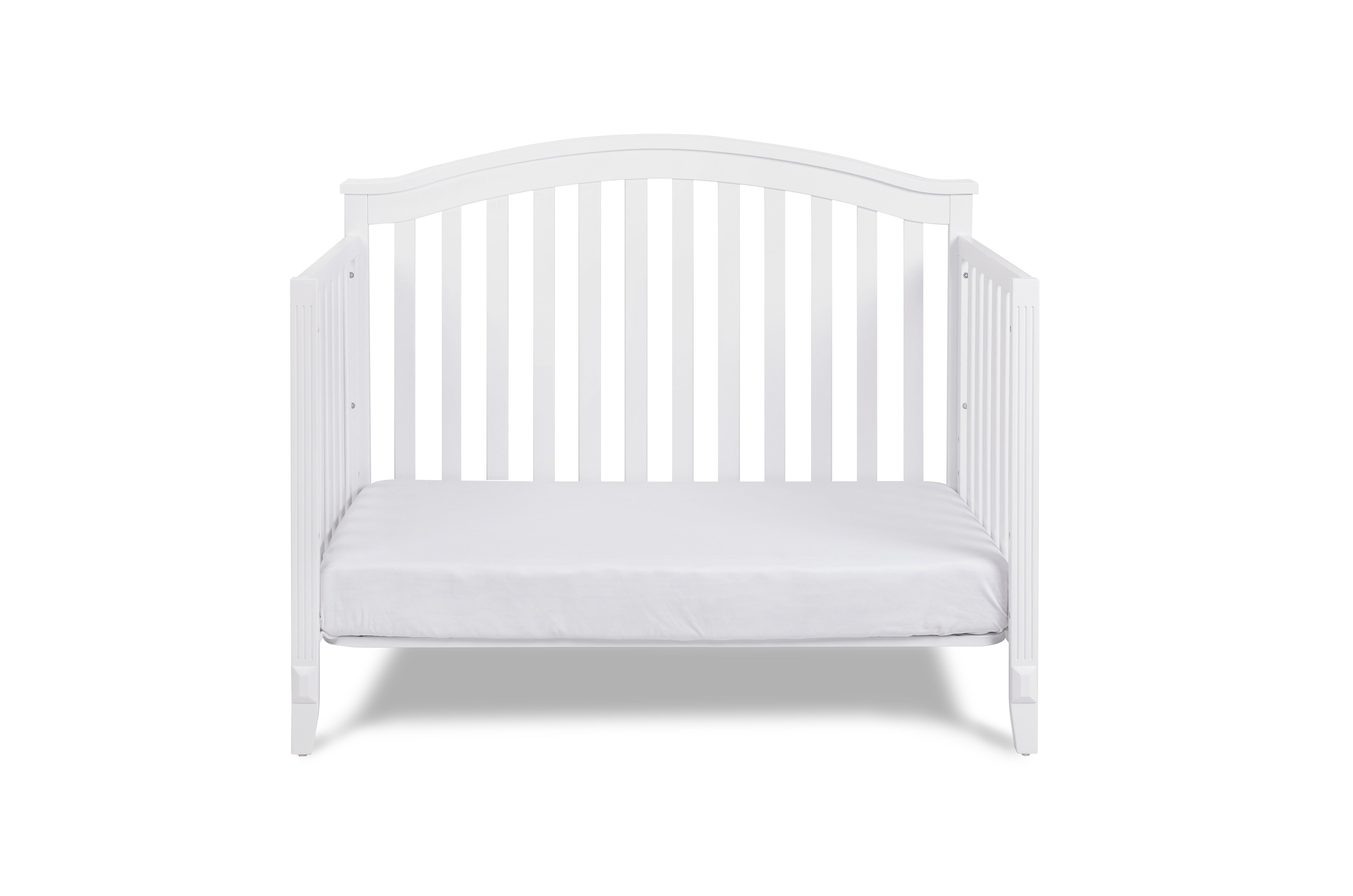 AFG Baby Kali II 4-in-1 Convertible Crib with Amber 2-Drawer Changer in White