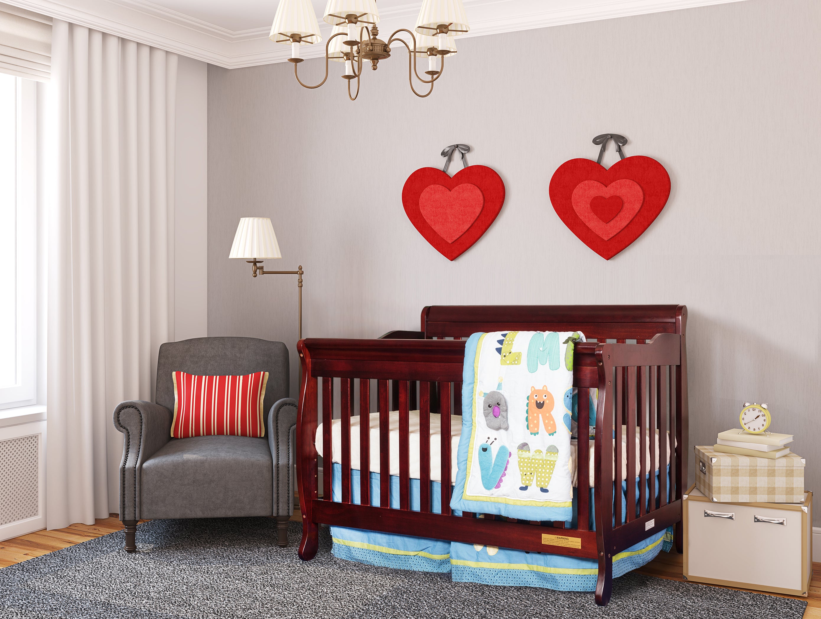 AFG Baby Alice 3-in-1 Baby Crib Cherry