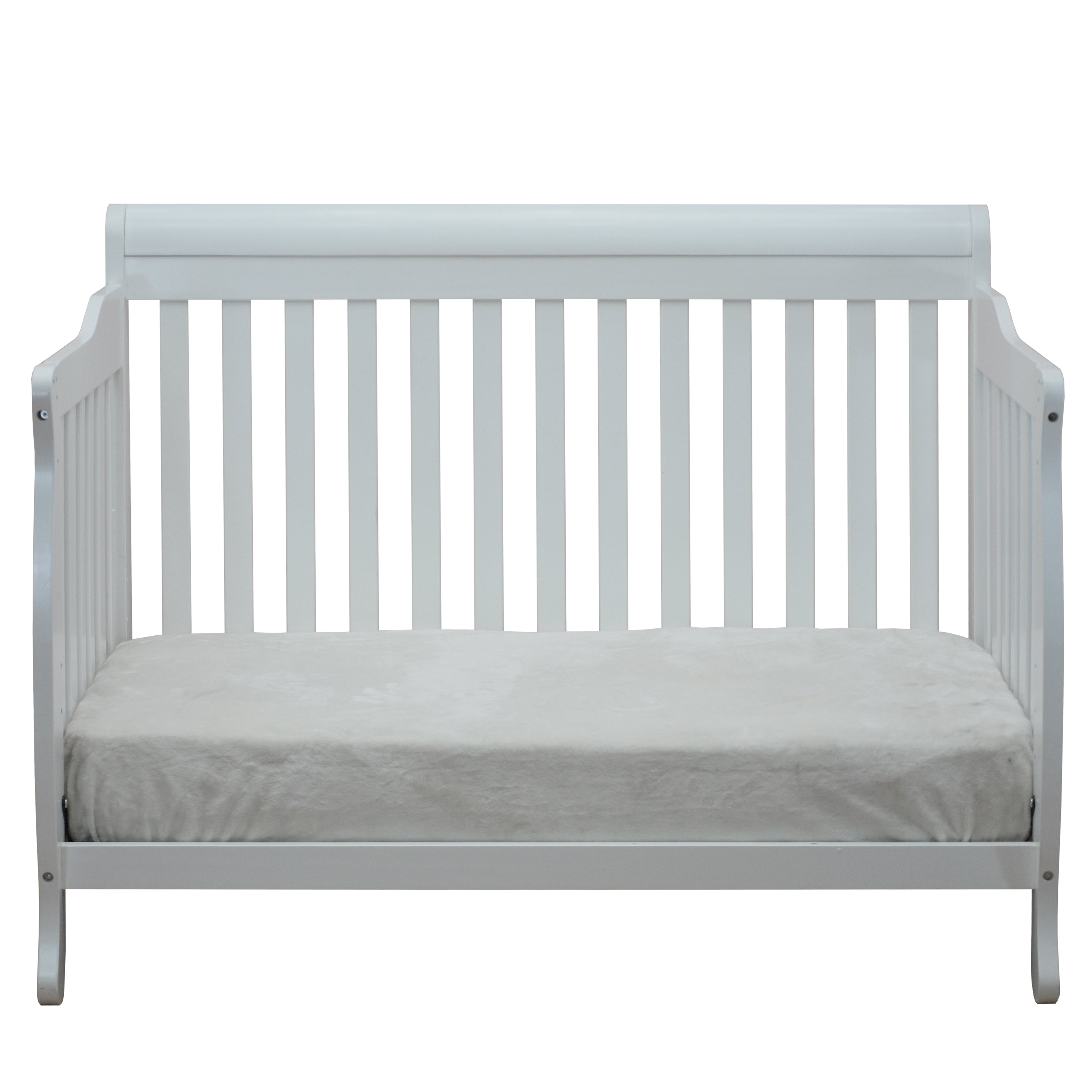 AFG Baby Furniture Alice Solid Wood 3-in-1 Convertible Crib in White