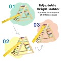 Costway Foldable Wooden Climbing Triangle Indoor with Ladder for Toddler Baby