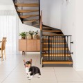 Costway 6 Panel Wall-mount Adjustable Baby Safe Metal Fence Barrier