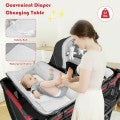 Costway 4-in-1 Convertible Portable Baby Play yard with Toys and Music Player