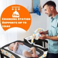 Image of Costway 4-in-1 Convertible Portable Baby Playard with Changing Station