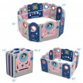Costway Foldable Kids Safety Play Center with Lockable Gate