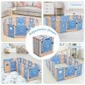 Image of Costway Foldable Baby Playpen Kids Activity Center with Lockable Door