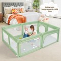Image of Costway Extra-Large Safety Baby Fence with 50 Ocean Balls