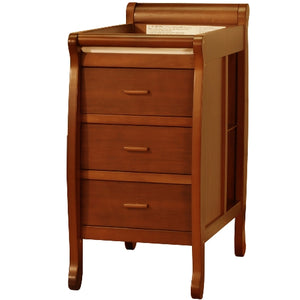 AFG Baby Furniture Kimberly 3-in-1 Baby Convertible Crib with Changer in Cherry
