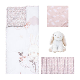 Sammy and Lou Cottontail Cloud 4 Piece Crib Bedding Set