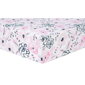 Sammy and Lou Simply Floral 4 Piece Crib Bedding Set