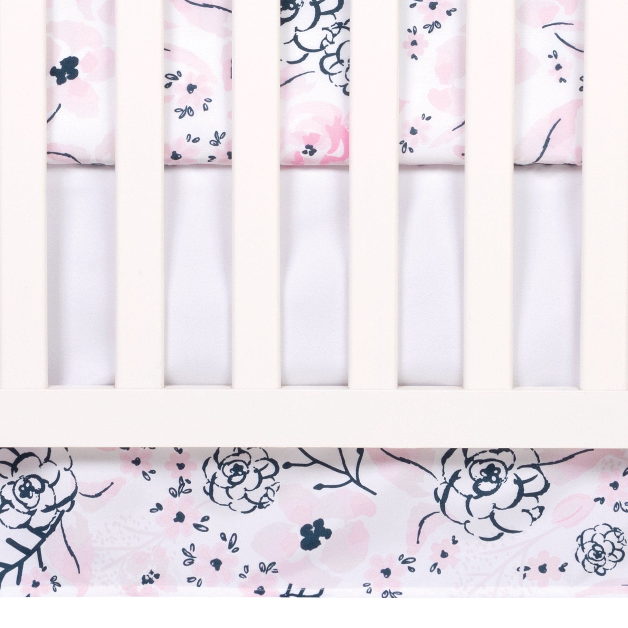 Sammy and Lou Simply Floral 4 Piece Crib Bedding Set