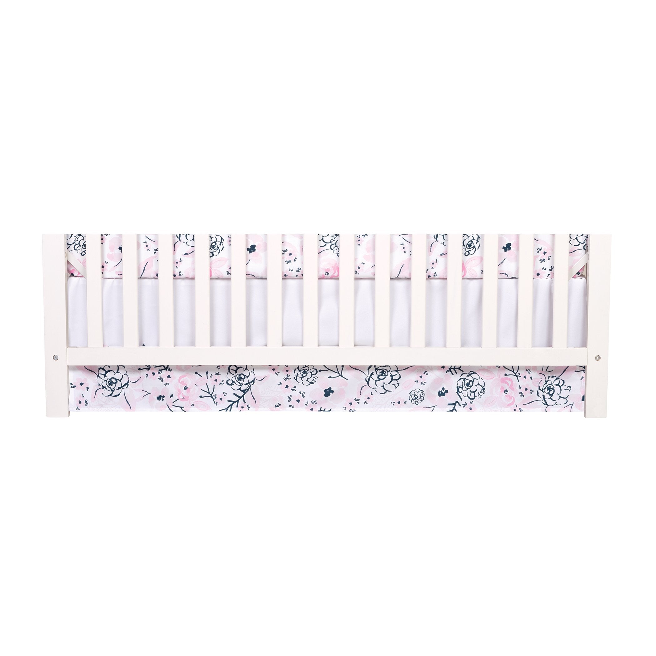 Sammy and Lou Simply Floral 4 Piece Crib Bedding Set