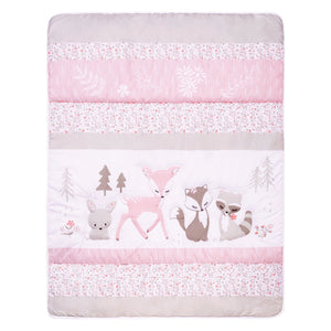 Sammy and Lou Sweet Forest Friends 4 Piece Crib Bedding Set