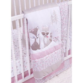 Sammy and Lou Sweet Forest Friends 4 Piece Crib Bedding Set