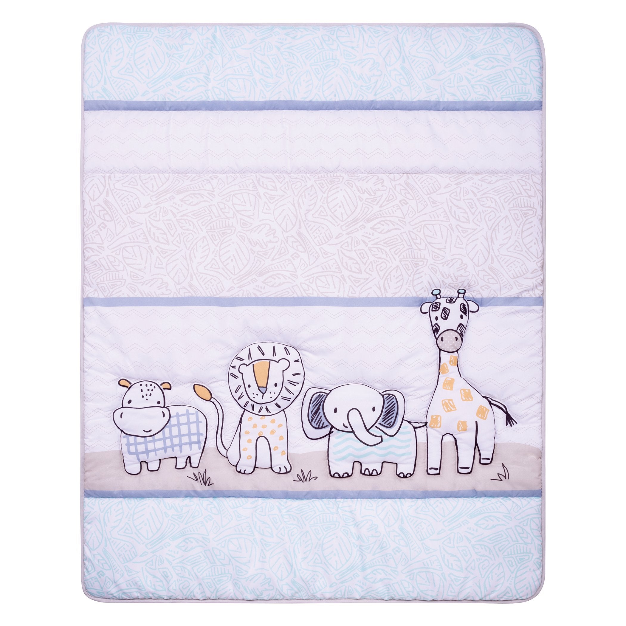 Sammy and Lou Safari Yearbook 4 Piece Crib Bedding Set