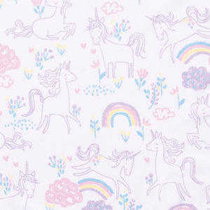 Sammy and Lou Sweet Unicorn 4 Piece Crib Bedding Set