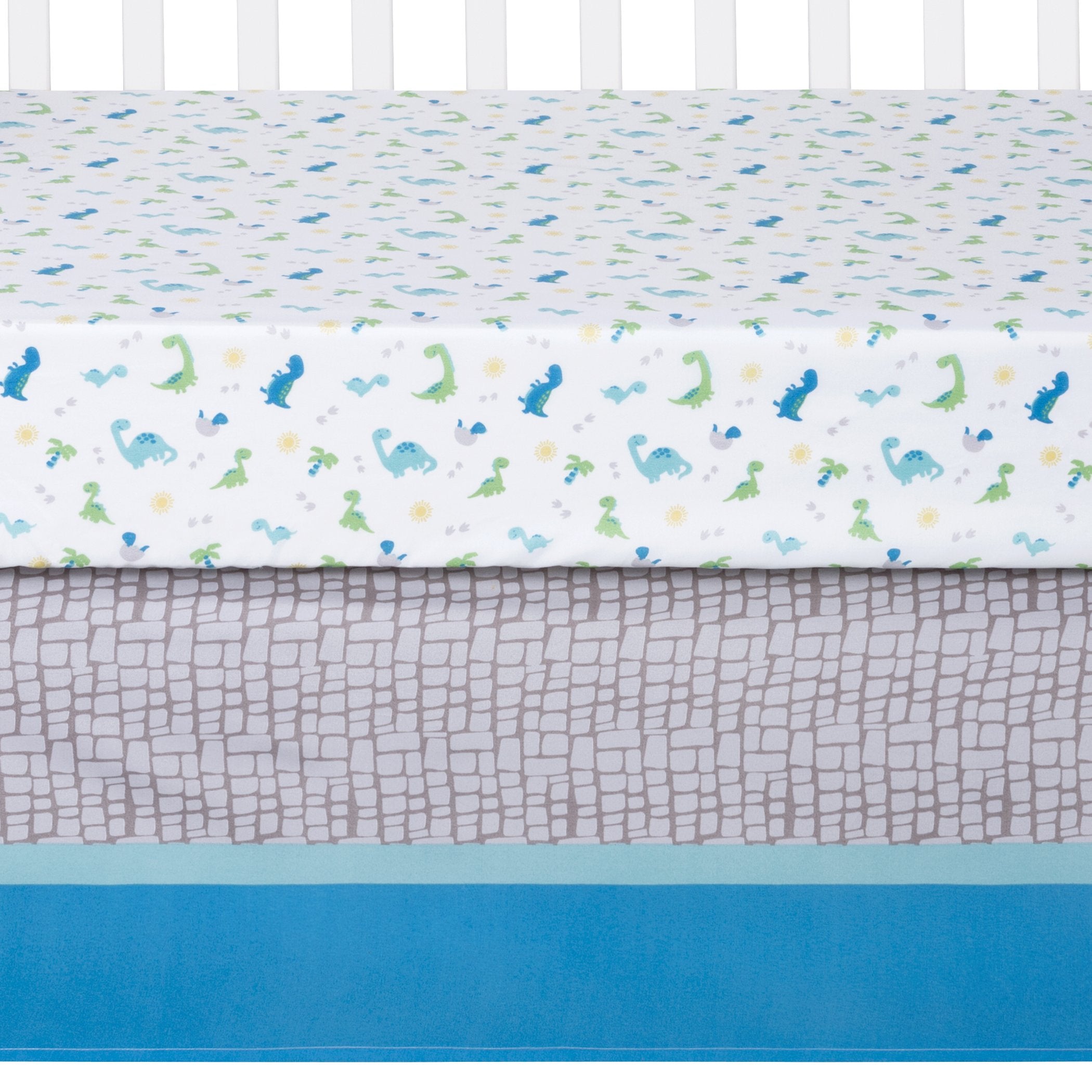 Sammy and Lou Dinosaur Pals 4 Piece Crib Bedding Set