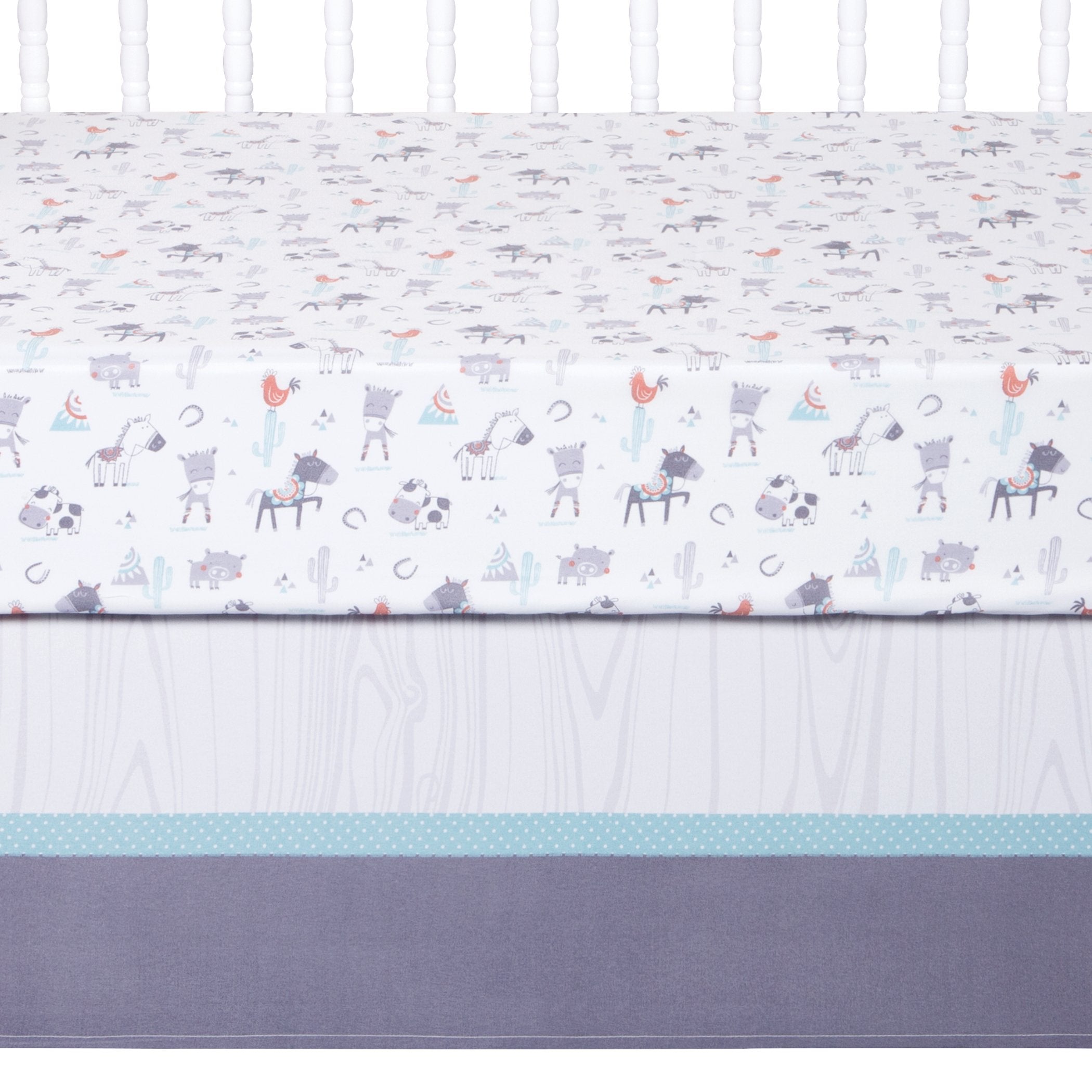 Sammy and Lou Farmstead Friends 4 Piece Crib Bedding Set