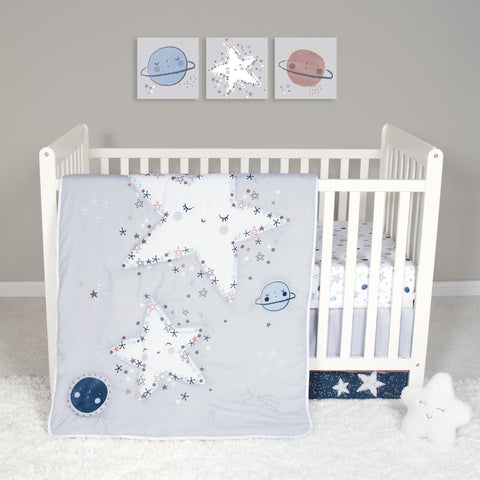 Image of Sammy and Lou Starlight 4 Piece Crib Bedding Set