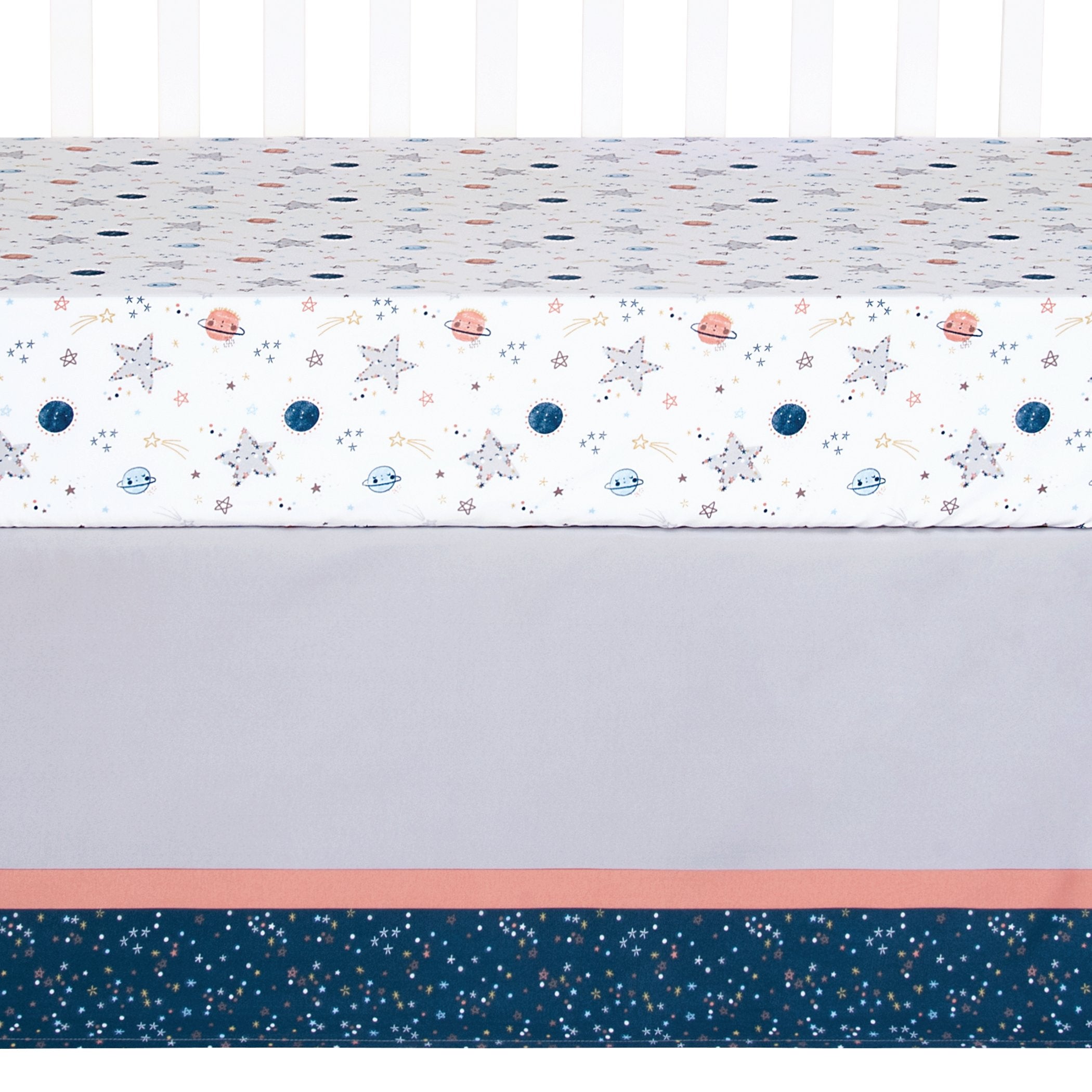 Sammy and Lou Starlight 4 Piece Crib Bedding Set