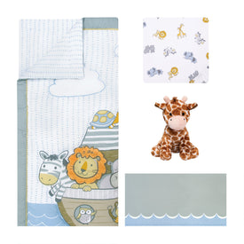 Sammy and Lou Noah's Ark 4 Piece Crib Bedding Set