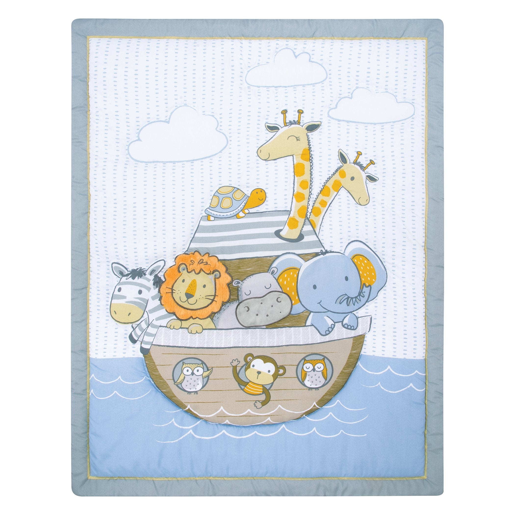 Sammy and Lou Noah's Ark 4 Piece Crib Bedding Set