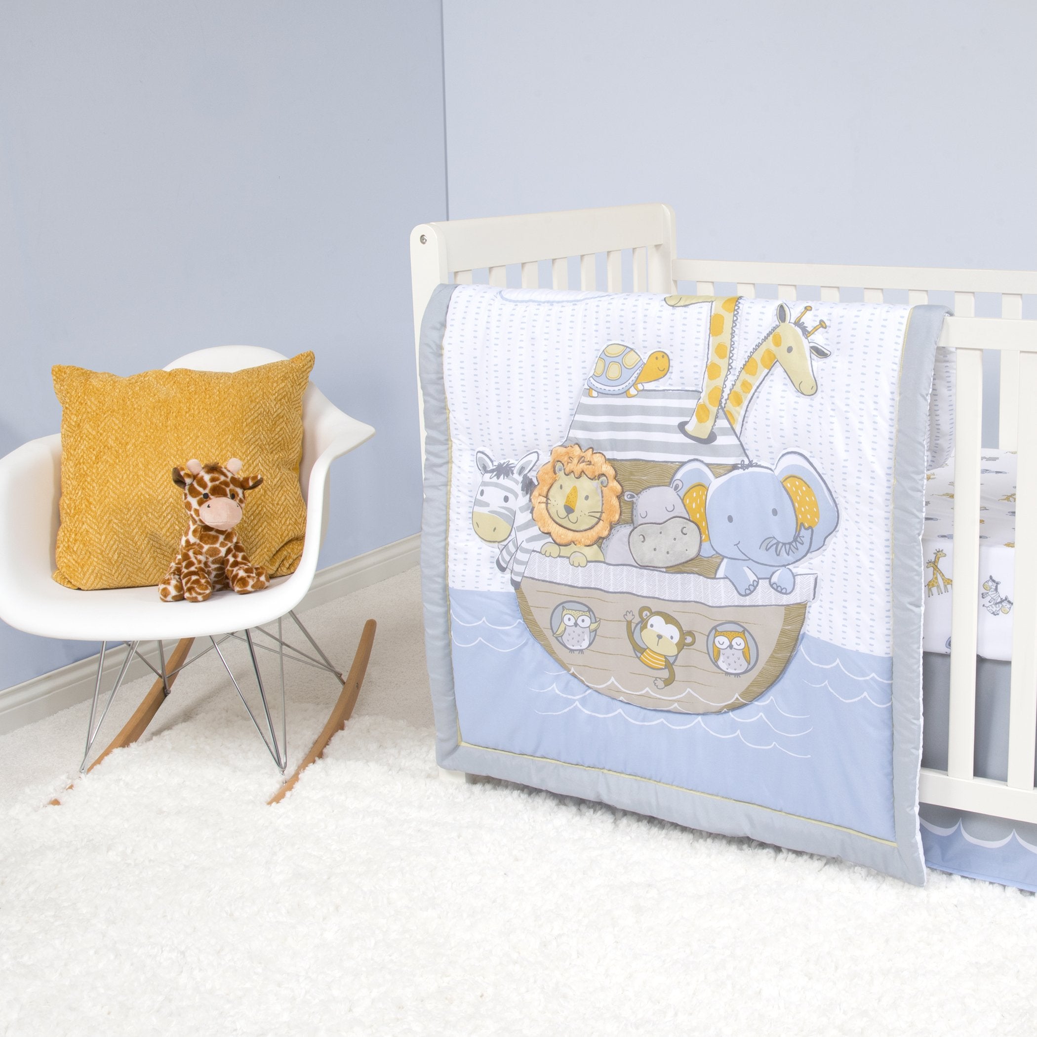 Sammy and Lou Noah's Ark 4 Piece Crib Bedding Set