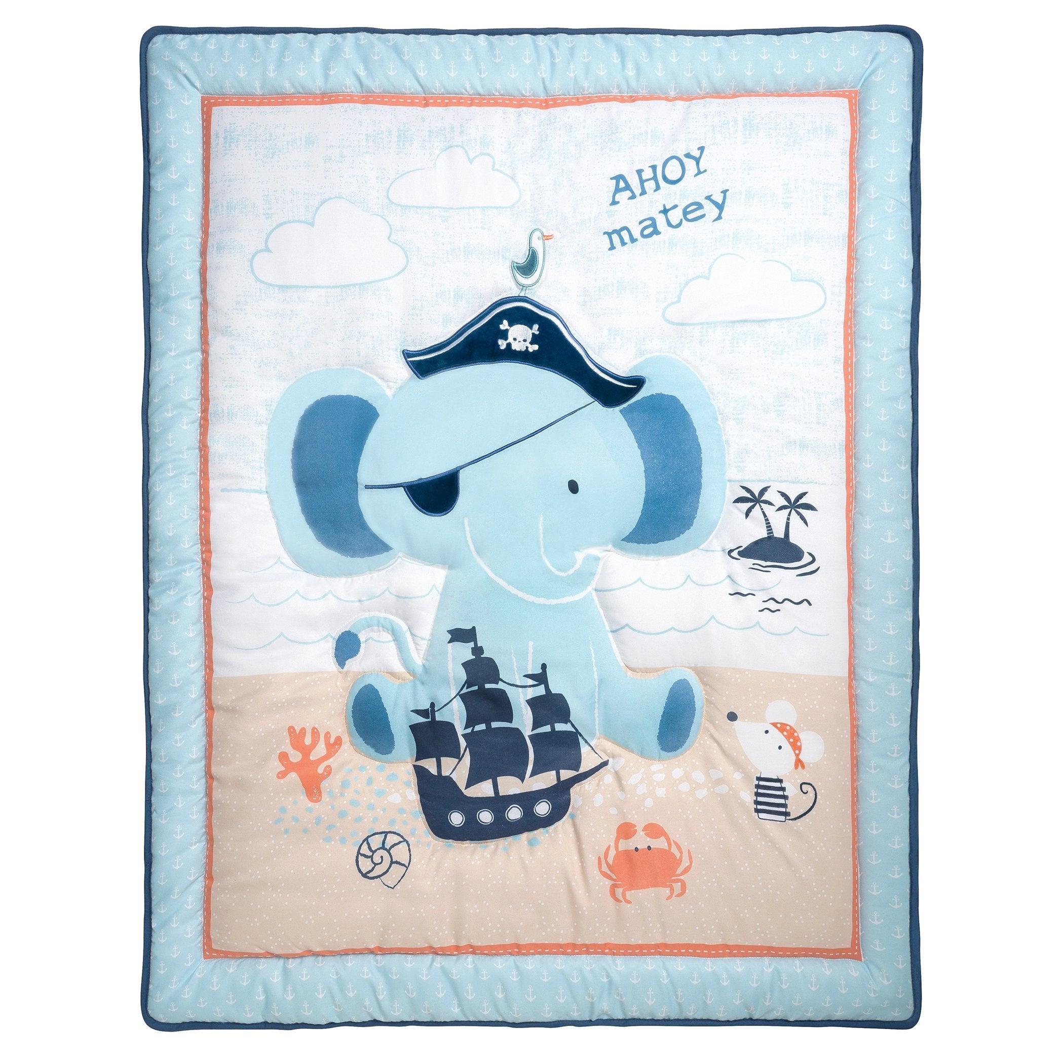 Sammy and Lou Ahoy Archie 4 Piece Crib Bedding Set