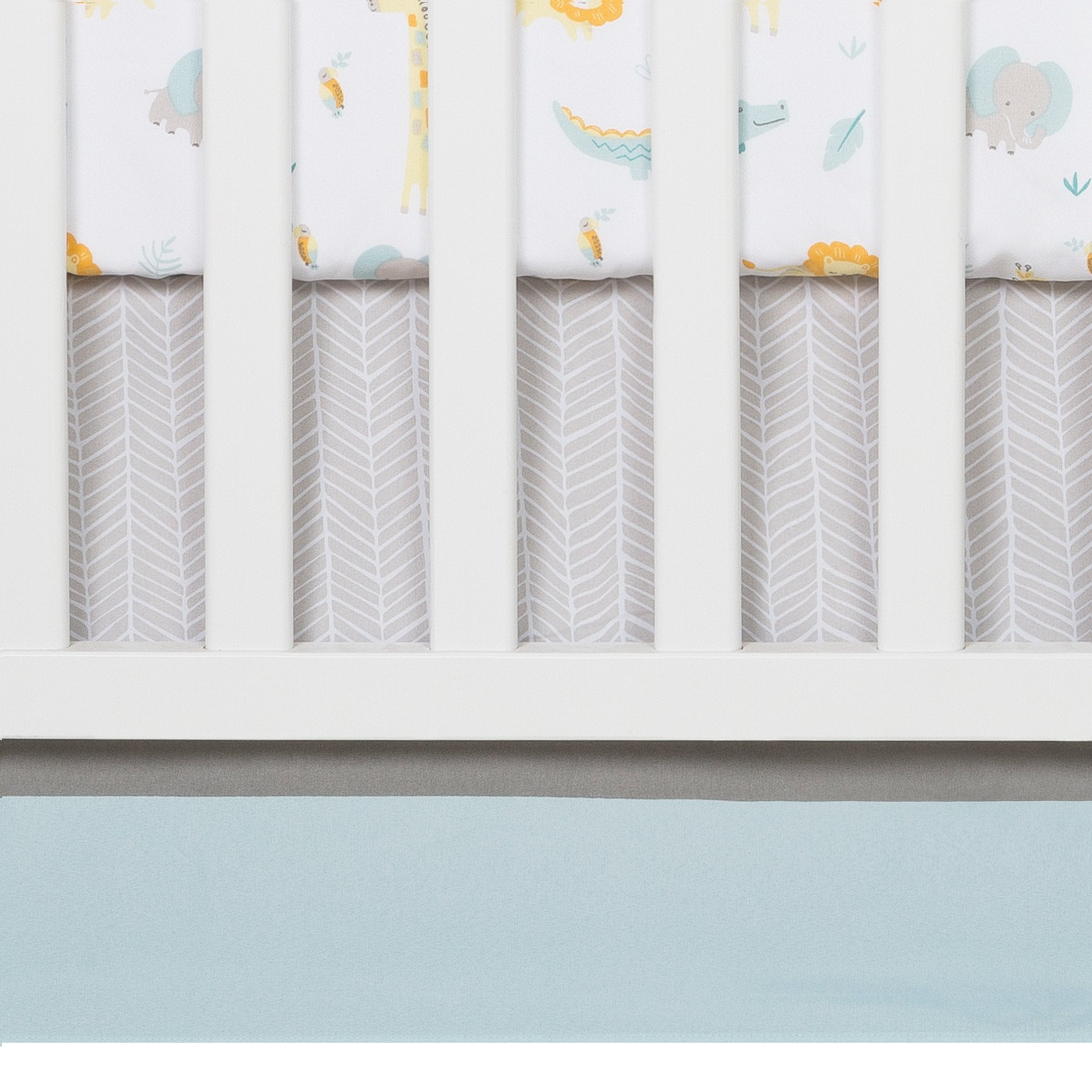 Sammy and Lou Jungle Pals 4 Piece Crib Bedding Set