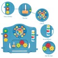 Image of Costway 16 Panel Activity Center Baby Playpen with Gate