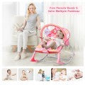 Costway Comfortable Baby Rocking Chair with Removable Toy Bar